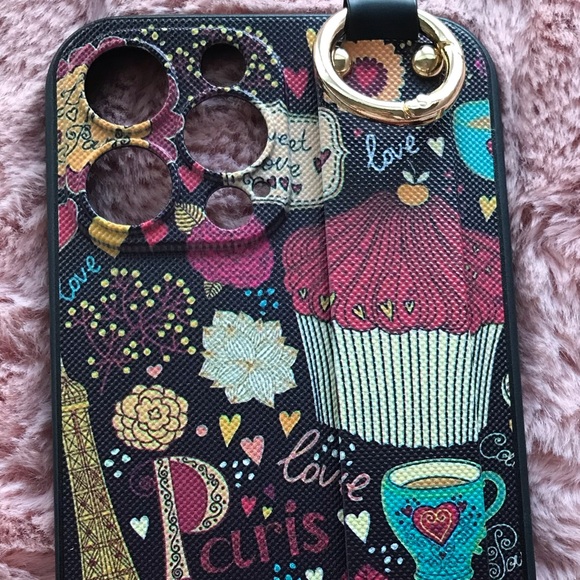 For iPhone 13,13 pro,13 pro max phone case with wrist strap kickstand keychain - Picture 10 of 17